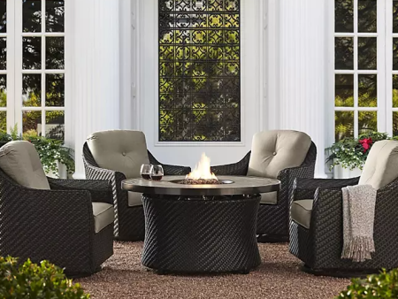 Member s Mark Heritage 5-Piece Fire Pit Chat Set with Sunbrella Fabric Online Sale