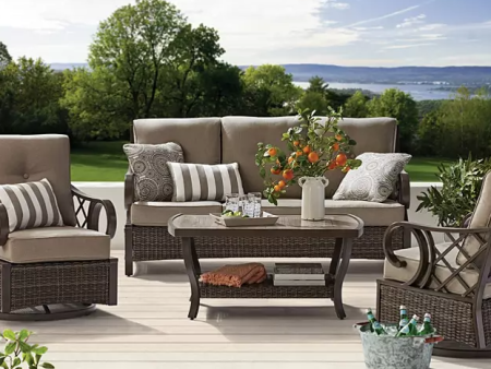 Member s Mark Napa 4-Piece Deep Seating Set with Sunbrella Fabrics For Sale