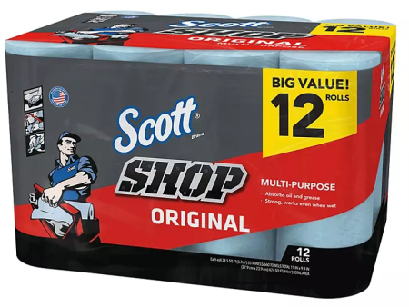 Scott Shop Towels Original (55 sheets roll, 12 rolls) Online Hot Sale