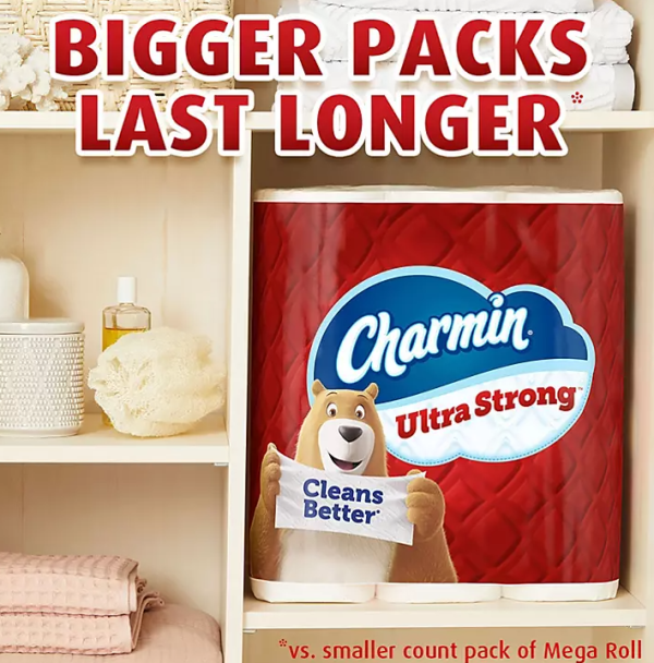 Charmin Ultra Strong Toilet Paper (231 sheets roll, 32 rolls) For Sale