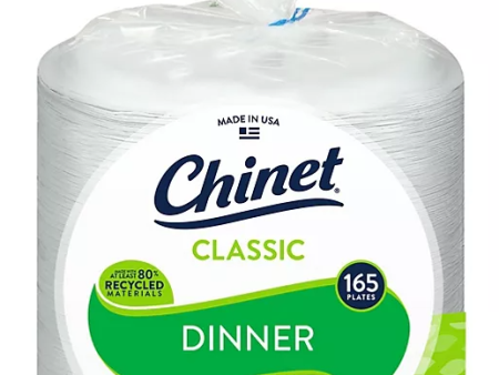 Chinet Classic White Dinner Plates, 10-3 8  (165 ct.) Sale