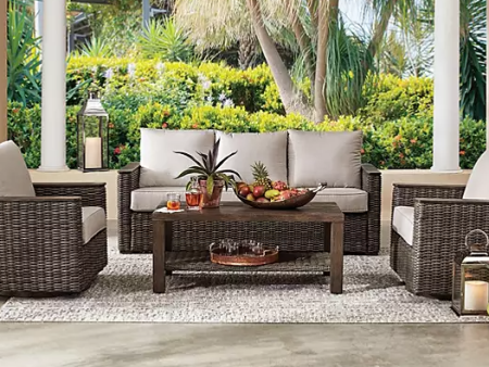 Member s Mark Santa Monica 4-Piece Seating Set, Silver Discount