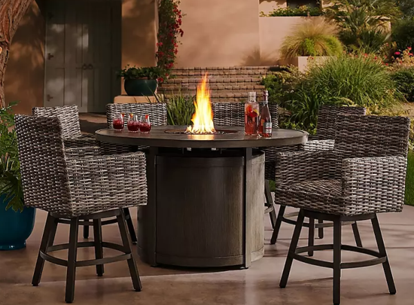 Member s Mark Halstead 7-Piece Balcony Fire Dining Set Sale