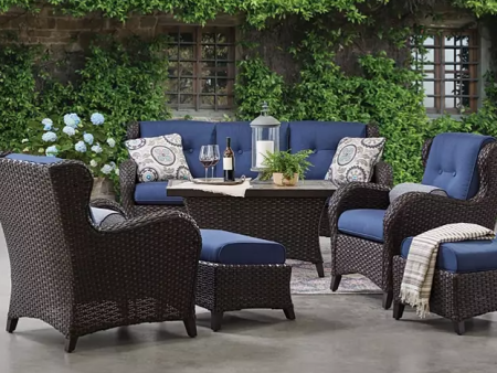 Member s Mark Heritage 6-Piece Deep Seating Patio Set with Sunbrella Fabric Fashion