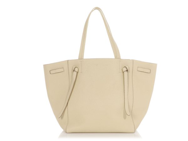 Céline Small Chalk Soft-Grained Calfskin Cabas Phantom on Sale