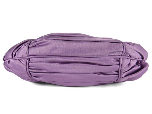 Badgley Mischka Lavender Satin Evening Bag Hot on Sale