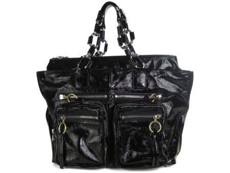 Chloé  Black Patent Betty Chain Tote Sale