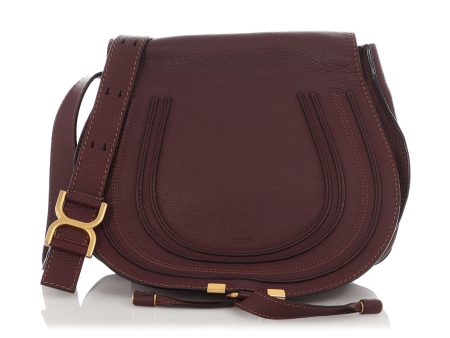 Chloé Medium Brown Marcie Crossbody Bag on Sale