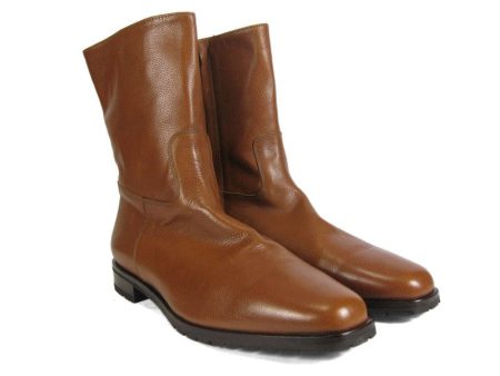 Manolo Blahnik Cognac Boots Online Hot Sale