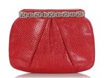 Judith Leiber Red Lizard Evening Bag Discount