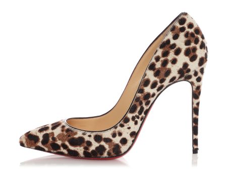 Christian Louboutin Leopard Print Pony Hair Pigalle Follies 100 Pumps Fashion