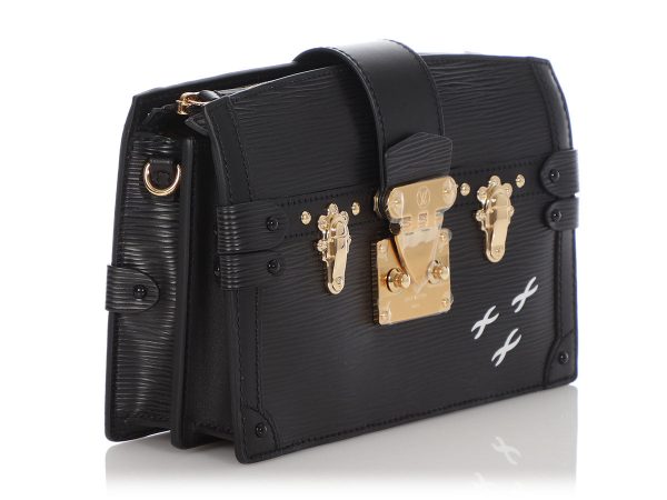 Louis Vuitton Black Epi Trunk Clutch Online now