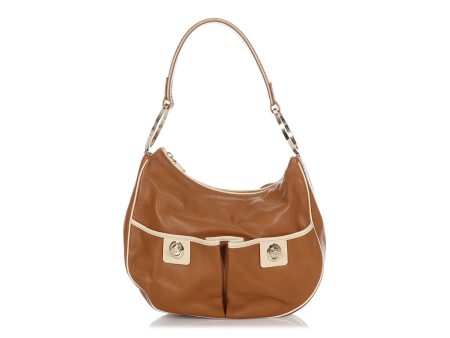 Tod s Small Brown Pocket Hobo Cheap