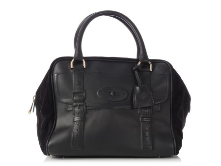 Mulberry Black Maisie Clipper Satchel For Sale