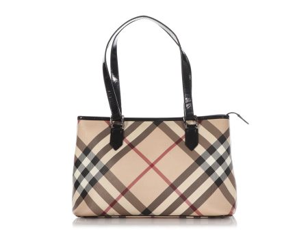 Burberry Haymarket Check Tote For Sale