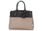 Louis Vuitton Galet and Noir Taurillon City Steamer MM Hot on Sale