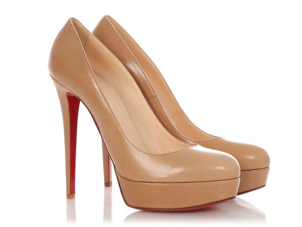 Christian Louboutin Beige Platform Pumps Supply