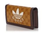 Gucci x Adidas GG Monogram Crystal Canvas Wallet on Chain on Sale