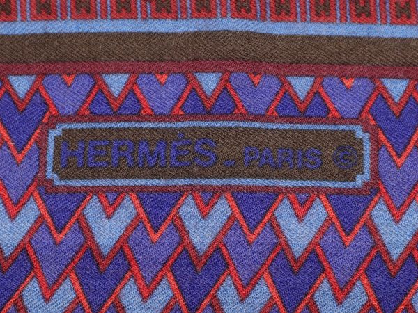 Hermès Geometric Srinagar Floral Cashmere Silk Shawl 140cm For Discount