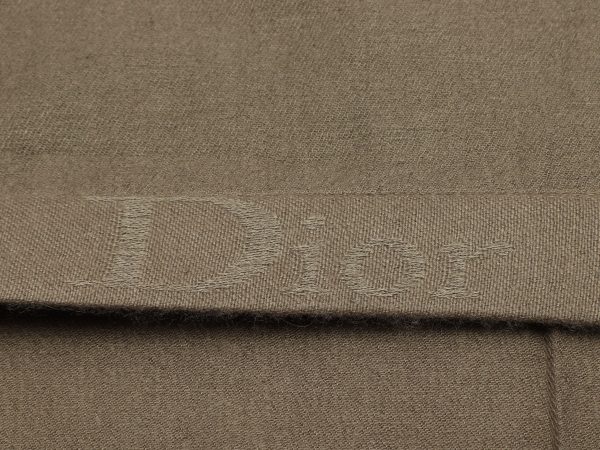 Dior Olive Cashmere Silk Shawl Discount