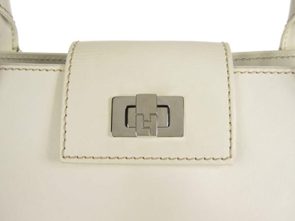 Lambertson-Truex White Leather Shoulder Bag Online