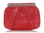 Judith Leiber Red Lizard Evening Bag Discount