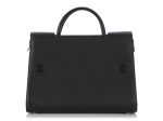 Dior Medium Black Grained Calfskin Diorever Flap Online Sale