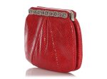 Judith Leiber Red Lizard Evening Bag Discount