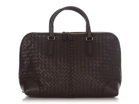 Bottega Veneta Coffee Top Handle Bag Cheap