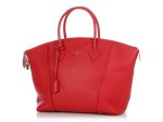 Louis Vuitton Red Veau Cachemire Lockit MM Online Hot Sale