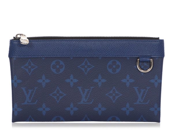 Louis Vuitton Blue Taigarama Pochette Discovery PM Sale