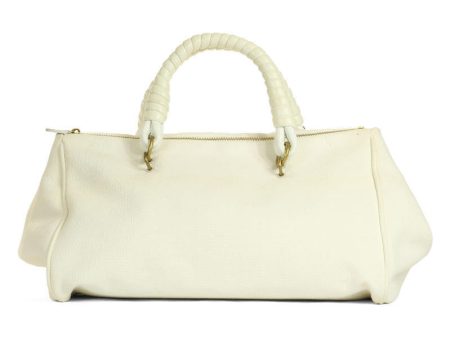 Bottega Veneta White Fabric Duffel For Discount