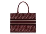 Dior Burgundy Oblique Book Tote Online Sale