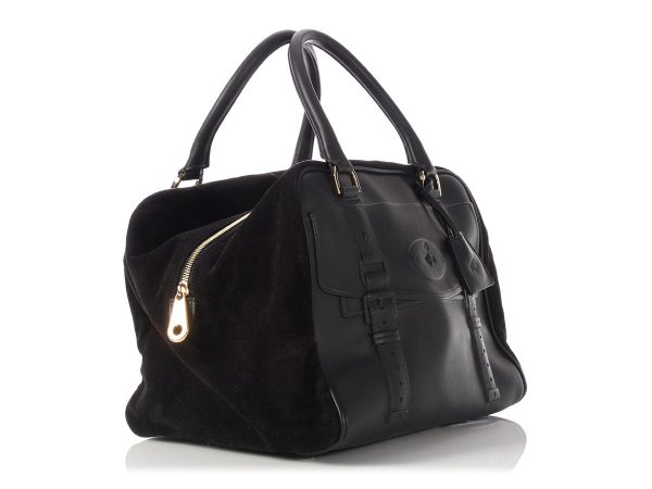 Mulberry Black Maisie Clipper Satchel For Sale