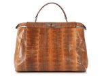 Fendi Large Brown Snakeskin Peekaboo Supply