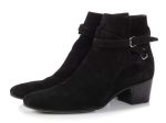 Saint Laurent Black Suede Blake Jodhpur Ankle Boots For Sale