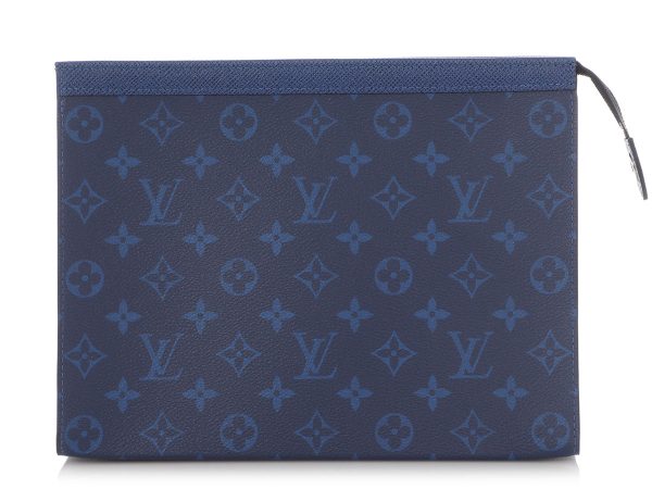 Louis Vuitton Blue Monogram Taigarama Pochette For Cheap