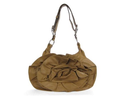 YSL Tan Nadja Flower Hobo Cheap