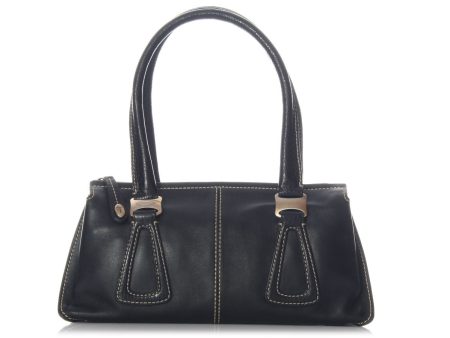 Tod s Small Black Leather Bag For Cheap