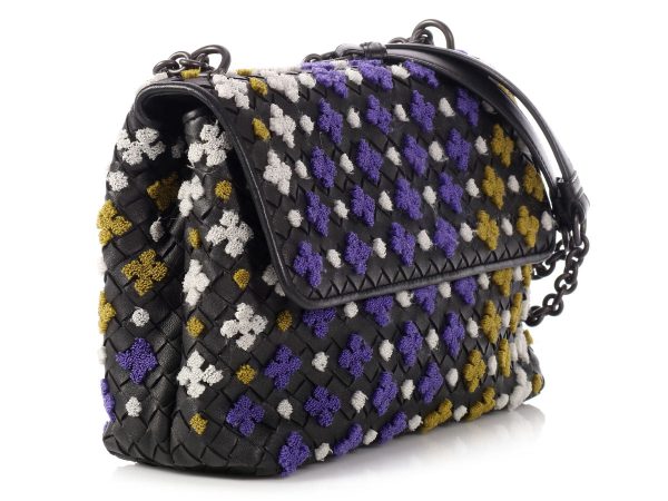 Bottega Veneta Multicolor Embroidered Olimpia Bag Cheap