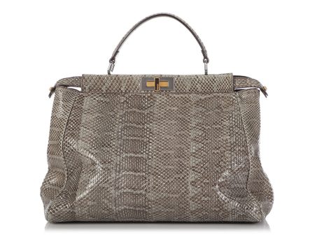 Fendi Large Python Peekaboo Fashion