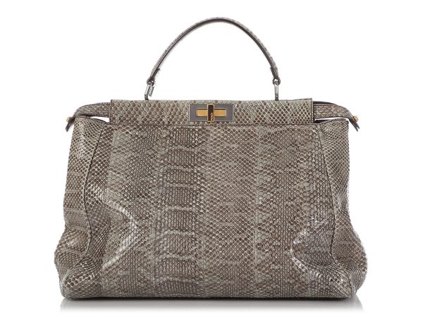 Fendi Large Python Peekaboo Fashion