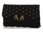 Derek Lam Black Powder Calf Studded Evie Clutch Online now