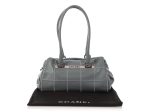 Chanel Gray Chocolate Bar-Quilted Caviar LAX Duffle Hot on Sale