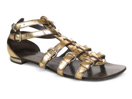 Giuseppi Zanotti Copper Gladiator Sandals Online now