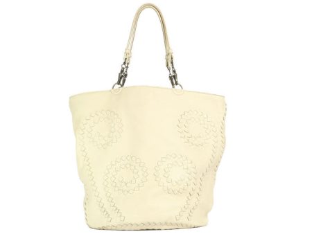 Bottega Veneta Cream Tote on Sale