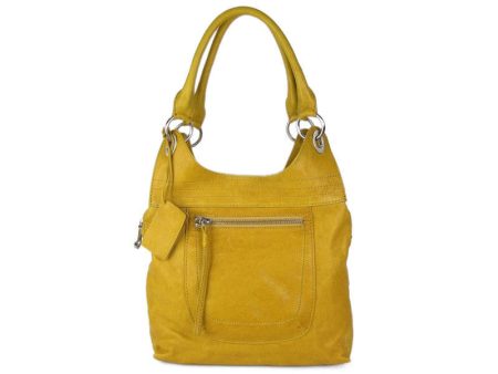 Linea Pelle Mustard Yellow Nikki Tote Hot on Sale