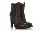 Balenciaga Brown Leather Ankle Boots Discount