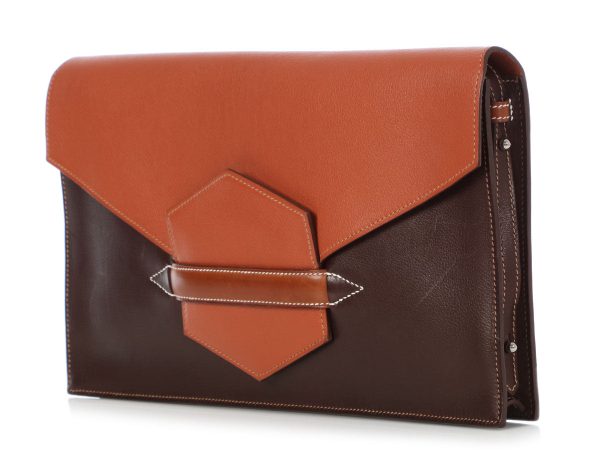 Hermès Tricolor Faco II Convertible Clutch Fashion