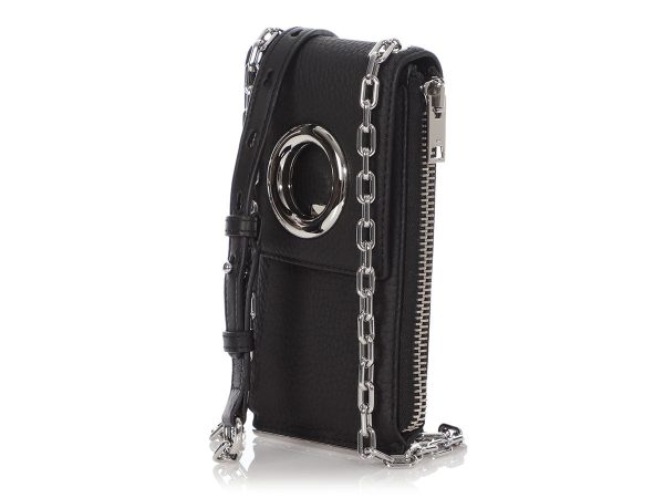 Alexander Wang Black Riot Wallet on a Chain Discount